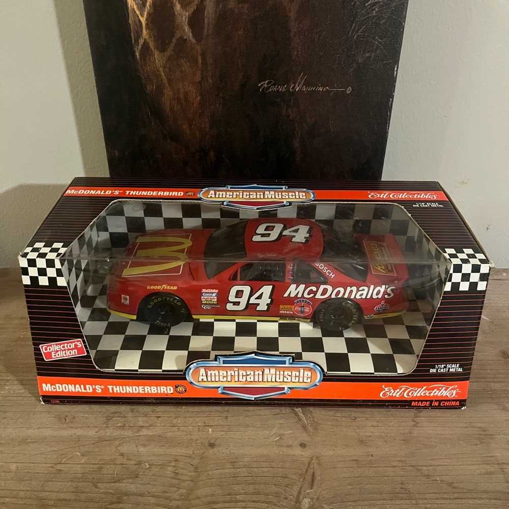 American Muscle McDonald's Nascar Diecast Car - Red and Black‎